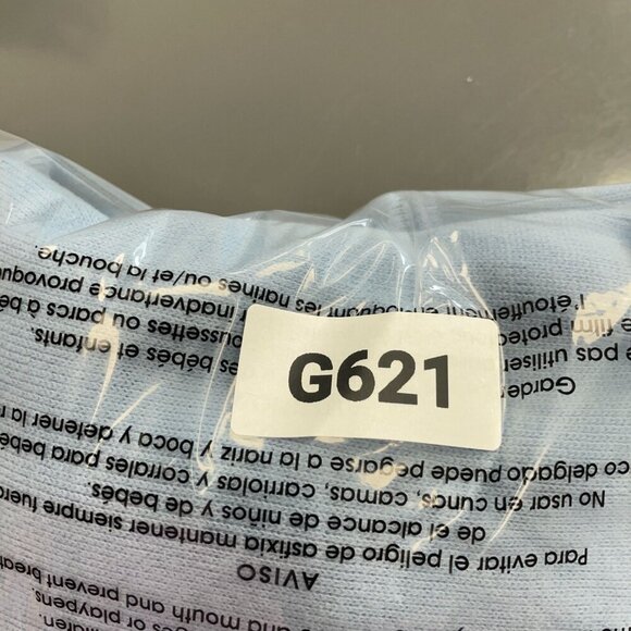 Lands' End Men's M 1/4 Light Blue Zip Pullover Sweater Cotton Blend Long Sleeve - Picture 5 of 5